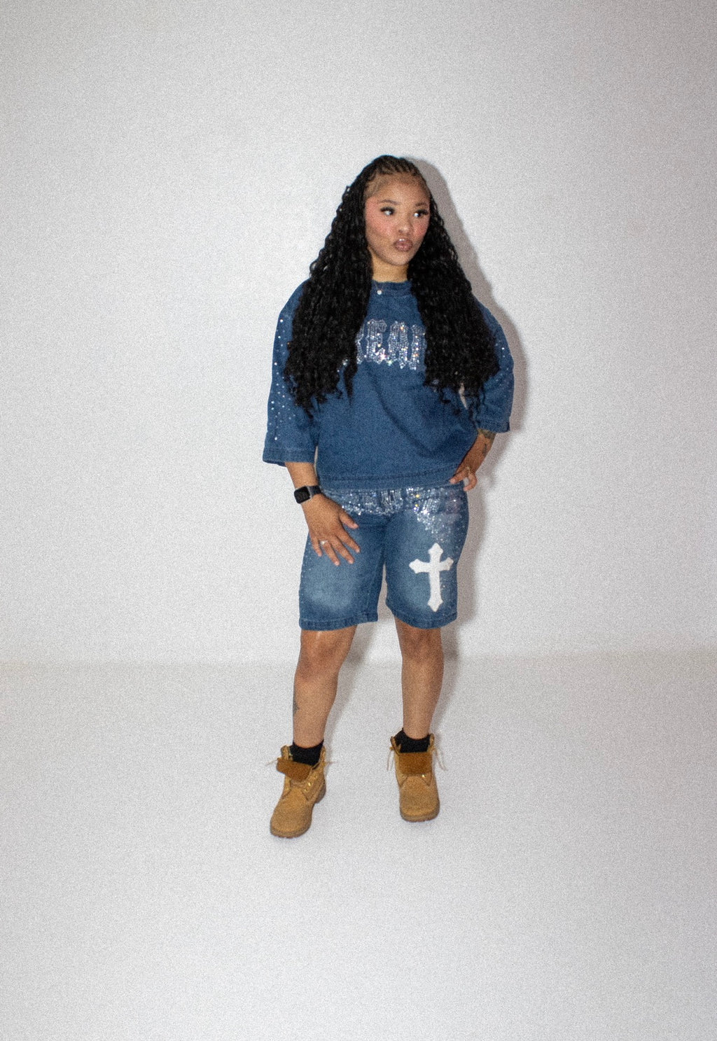 DENIM JORTS