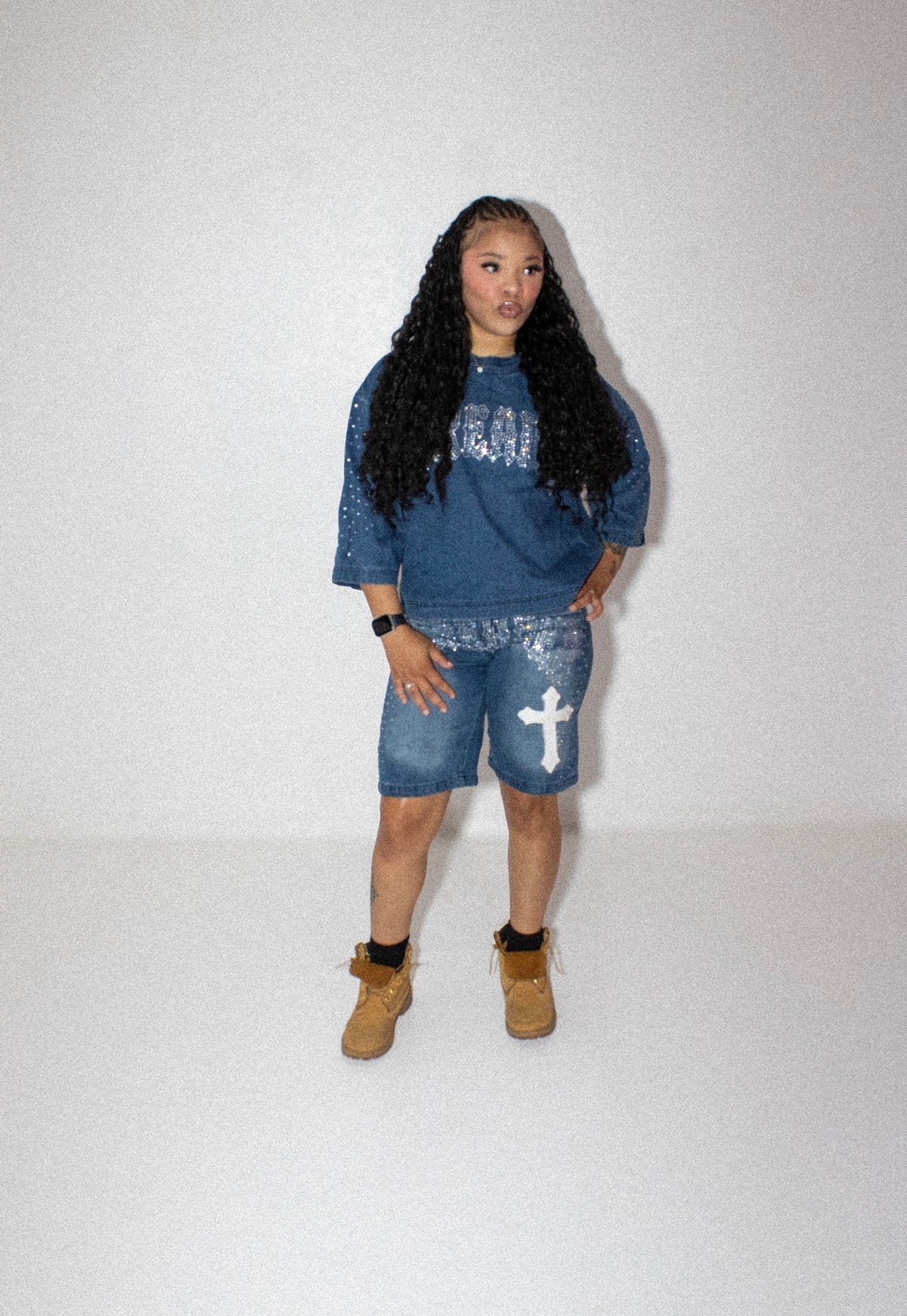 DENIM JORTS
